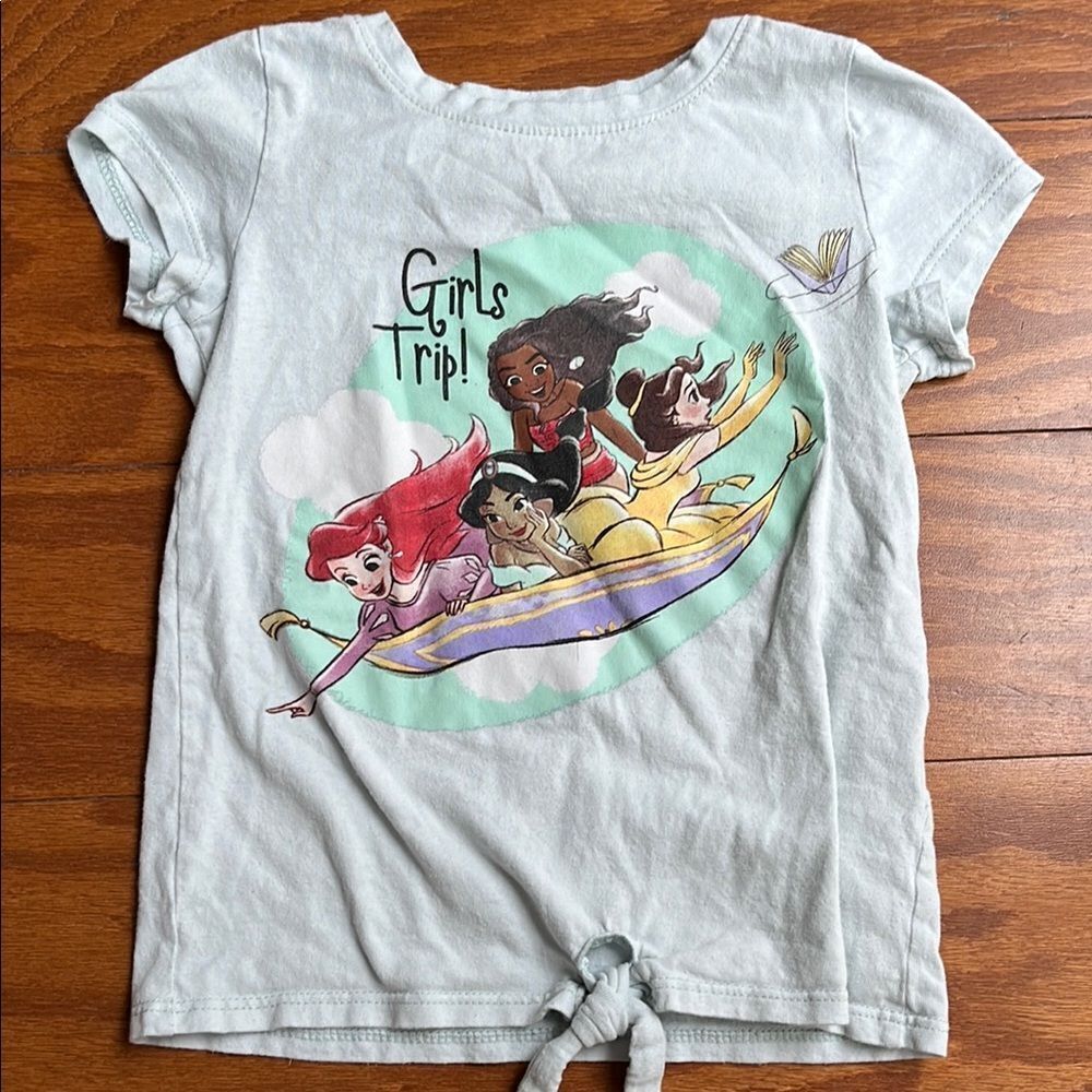 Disney Princess Girls' Light Blue T-Shirt